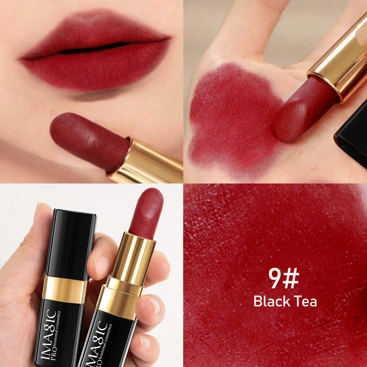 IMAGIC 2024 New Vegan Waterproof Long Lasting Makeup Creamy Lip Stick Free Shipping Lipstick Set Wholesale