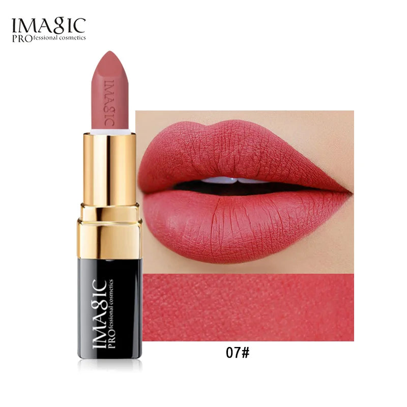 IMAGIC 2024 New Vegan Waterproof Long Lasting Makeup Creamy Lip Stick Free Shipping Lipstick Set Wholesale