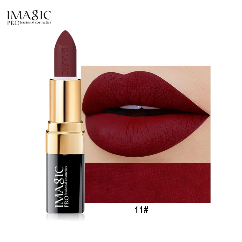 IMAGIC 2024 New Vegan Waterproof Long Lasting Makeup Creamy Lip Stick Free Shipping Lipstick Set Wholesale