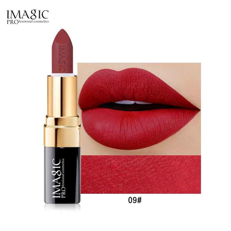 IMAGIC 2024 New Vegan Waterproof Long Lasting Makeup Creamy Lip Stick Free Shipping Lipstick Set Wholesale