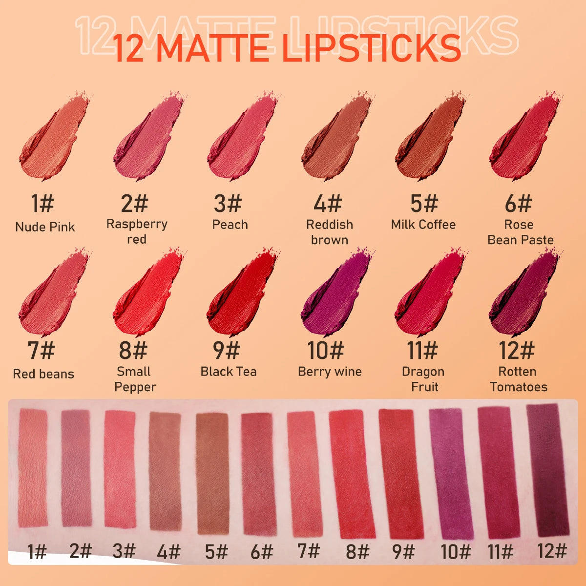 IMAGIC 2024 New Vegan Waterproof Long Lasting Makeup Creamy Lip Stick Free Shipping Lipstick Set Wholesale