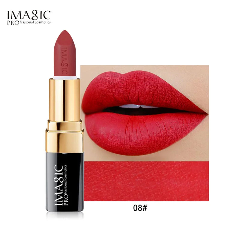 IMAGIC 2024 New Vegan Waterproof Long Lasting Makeup Creamy Lip Stick Free Shipping Lipstick Set Wholesale