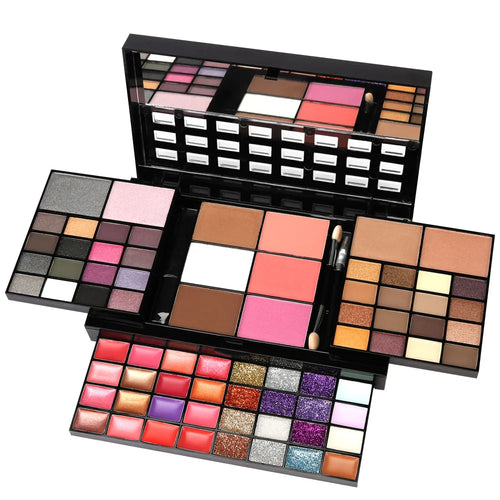 74 Color Eye Shadow Make-Up Combination Professional Cosmetics Kit Lip Gloss Blush Makeup Sets