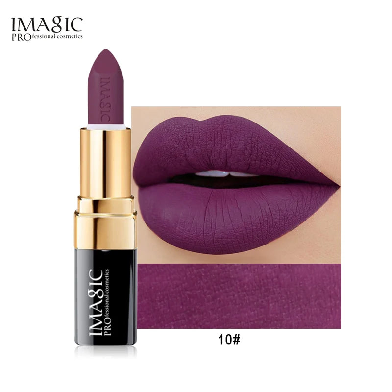 IMAGIC 2024 New Vegan Waterproof Long Lasting Makeup Creamy Lip Stick Free Shipping Lipstick Set Wholesale
